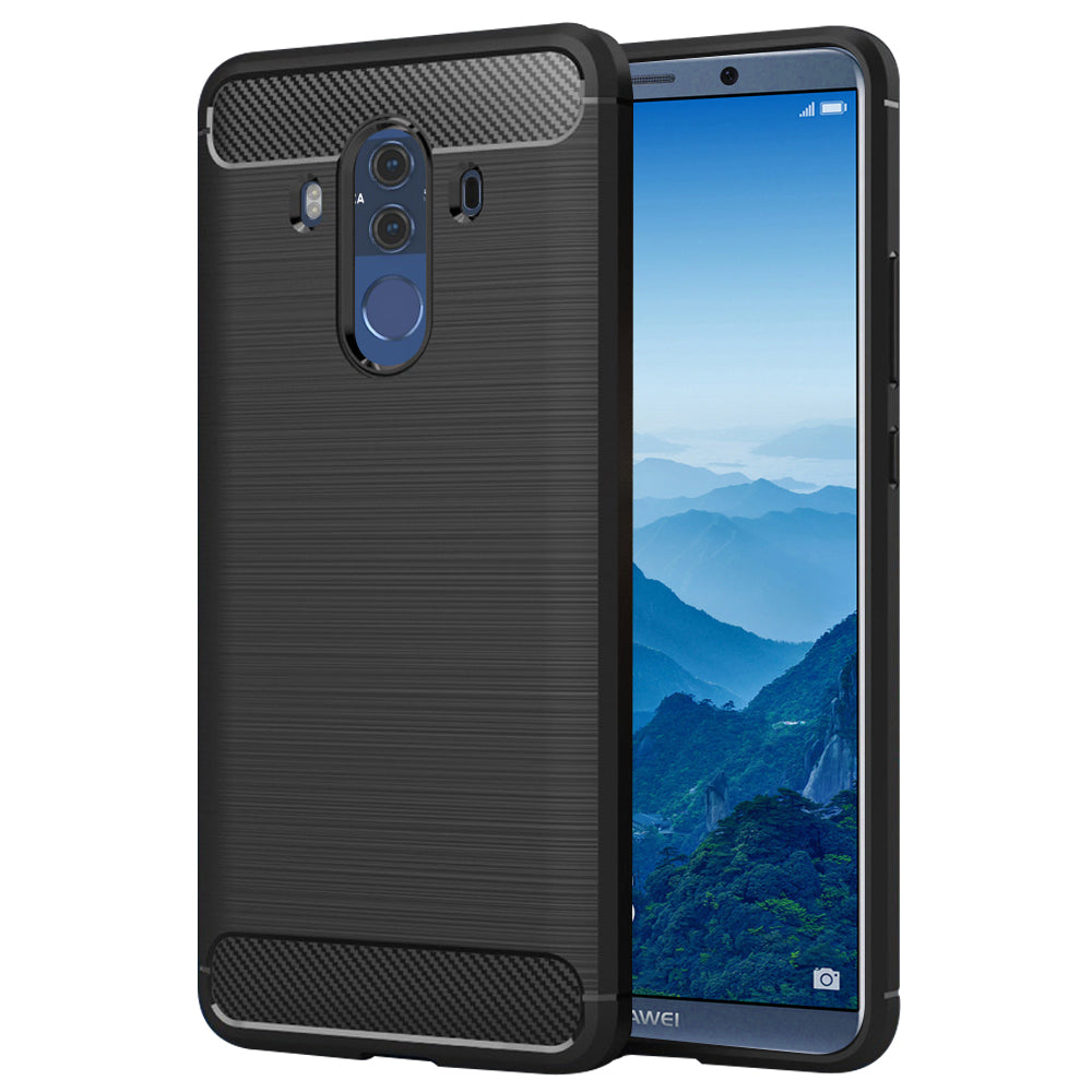 Case for Huawei Mate 10 Pro, Techsuit, Carbon, Black