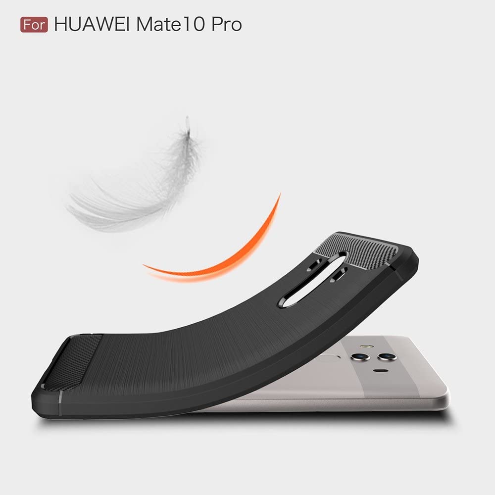 Case for Huawei Mate 10 Pro, Techsuit, Carbon, Black