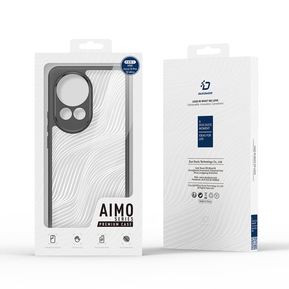 Θήκη για Huawei nova 12 Pro, DUX DUCIS, Aimo, Μαύρο