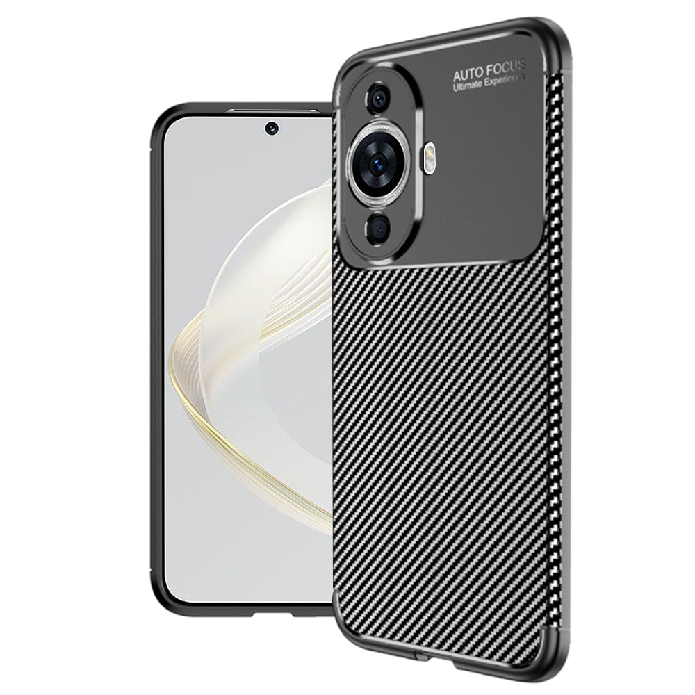 Case for Huawei nova 12s / nova 11, Techsuit, CarbonFiber, Black