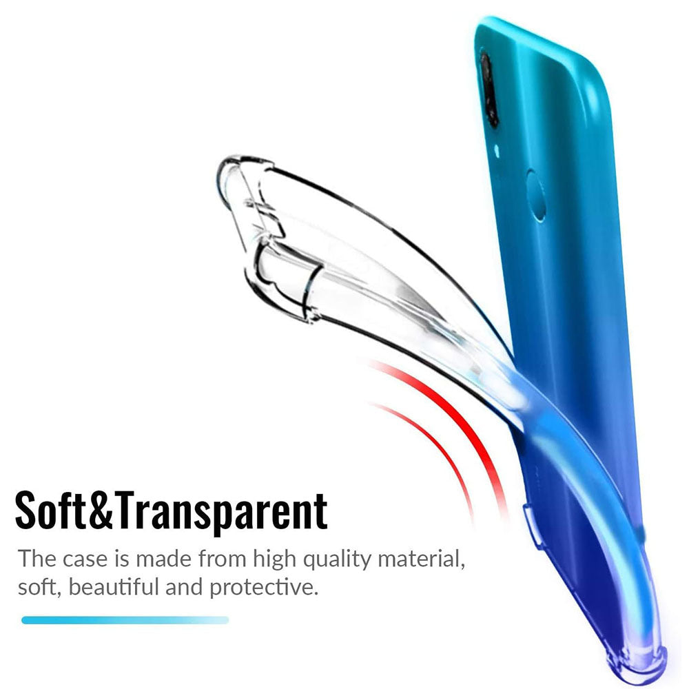 Θήκη για Huawei P Smart (2019), Techsuit, Ανθεκτική σε Κρούσεις Διαφανής, Διάφανη