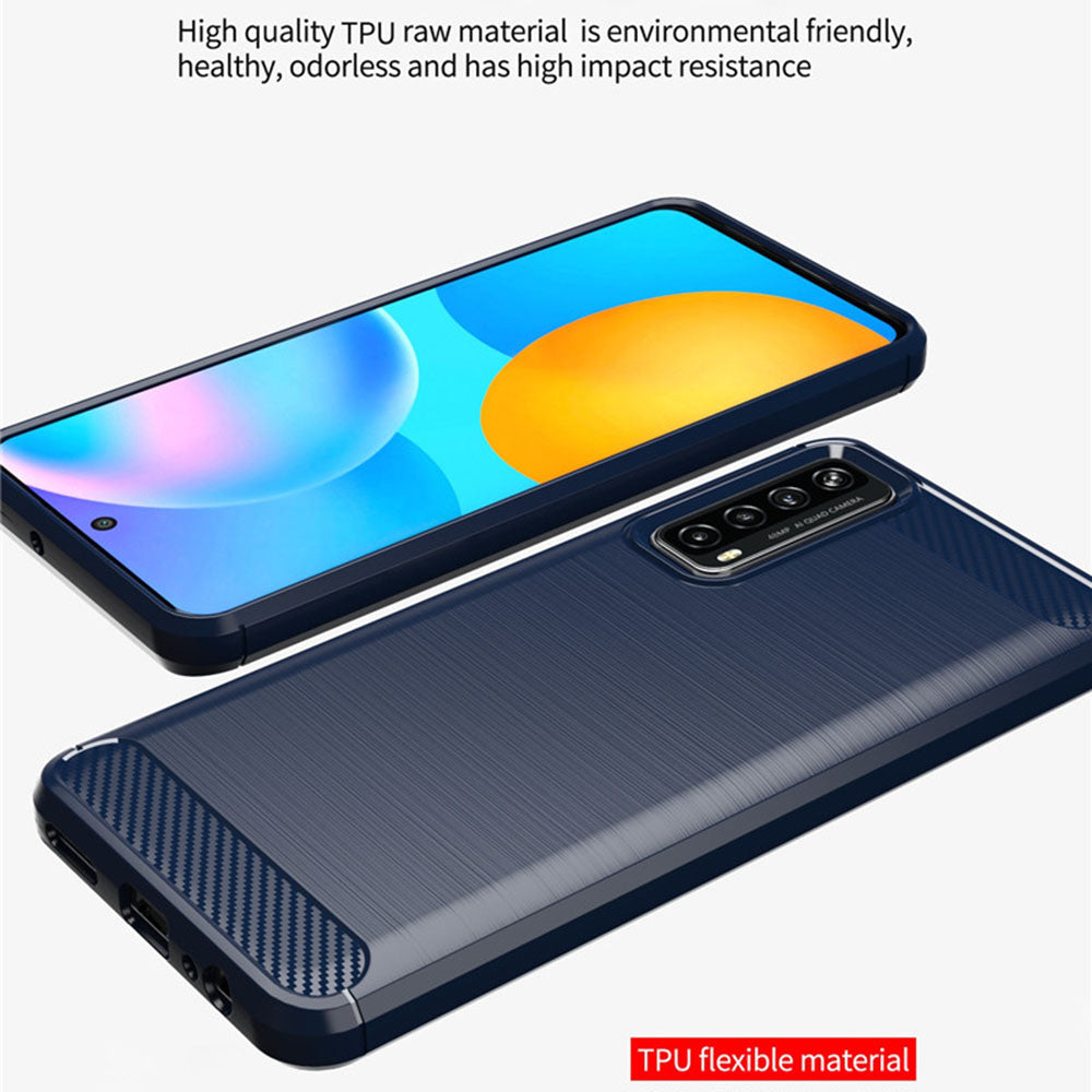 Θήκη για Huawei P smart 2021, Techsuit, Carbon, Μαύρο