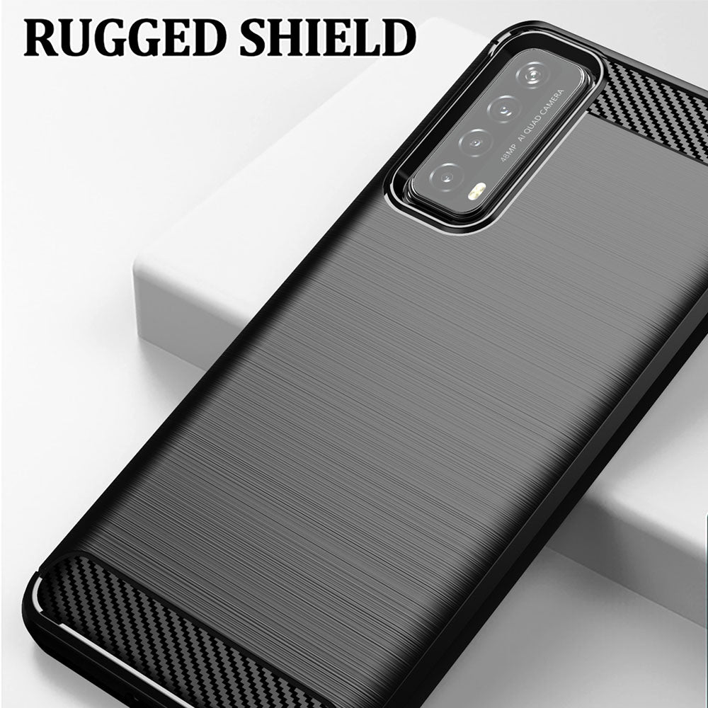 Θήκη για Huawei P smart 2021, Techsuit, Carbon, Μαύρο
