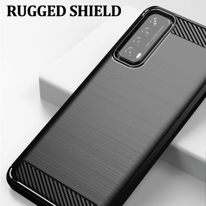 Θήκη για Huawei P smart 2021, Techsuit, Carbon, Μαύρο