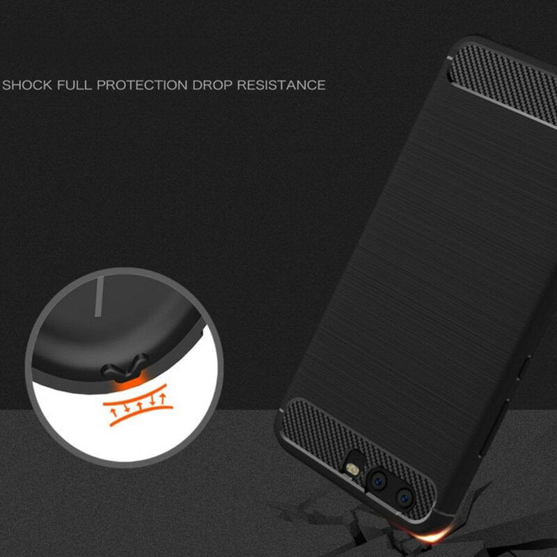Θήκη για Huawei P10 Plus, Techsuit, Carbon, Μαύρο