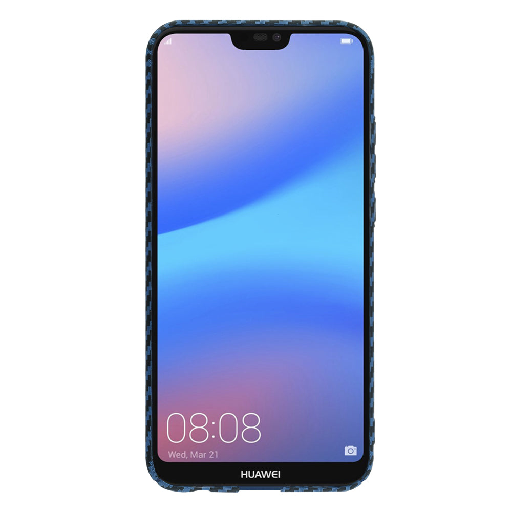 Θήκη για Huawei P20 Lite, Techsuit, Carbonite FiberShell, Τυρκουάζ
