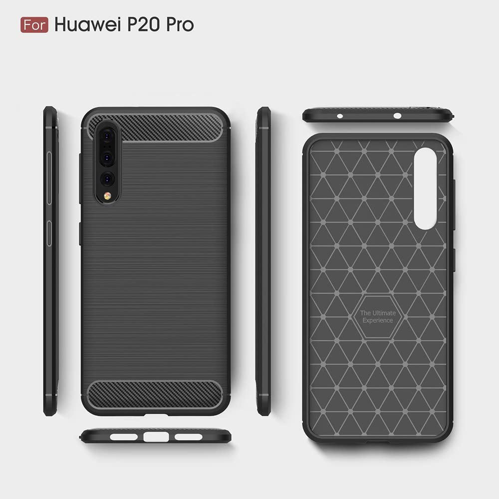 Θήκη για Huawei P20 Pro, Techsuit, Carbon, Μαύρο