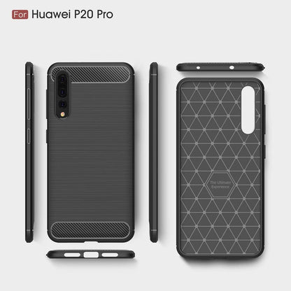 Θήκη για Huawei P20 Pro, Techsuit, Carbon, Μαύρο