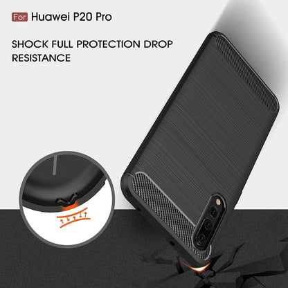 Θήκη για Huawei P20 Pro, Techsuit, Carbon, Μαύρο