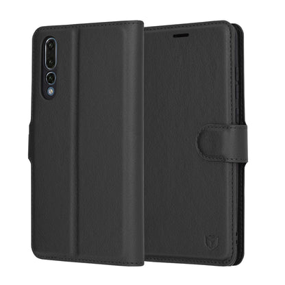 Θήκη για Huawei P20 Pro, Techsuit, Leather Folio, Μαύρη