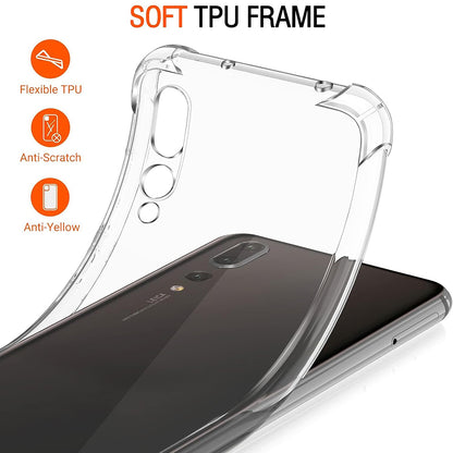Θήκη για Huawei P20 Pro, Techsuit, Ανθεκτική σε Κρούσεις Διαφανής, Διάφανη