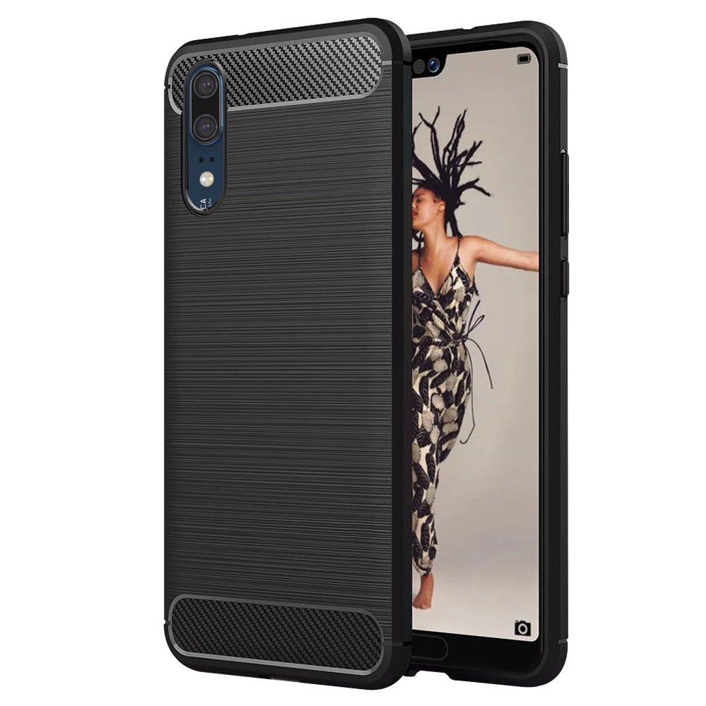 Θήκη για Huawei P20, Techsuit, Carbon, Μαύρο