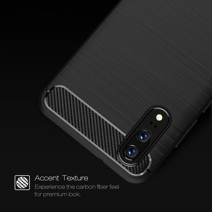 Θήκη για Huawei P20, Techsuit, Carbon, Μαύρο