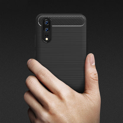 Θήκη για Huawei P20, Techsuit, Carbon, Μαύρο