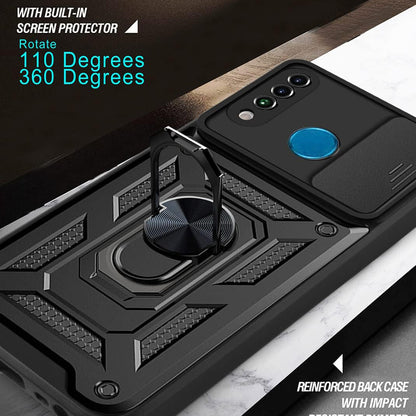 Case for Huawei P30 lite New Edition / P30 lite, Techsuit, CamShield, Black