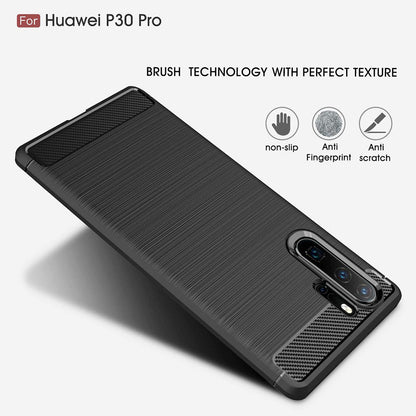 Case for Huawei P30 Pro New Edition / P30 Pro, Techsuit, Carbon, Black