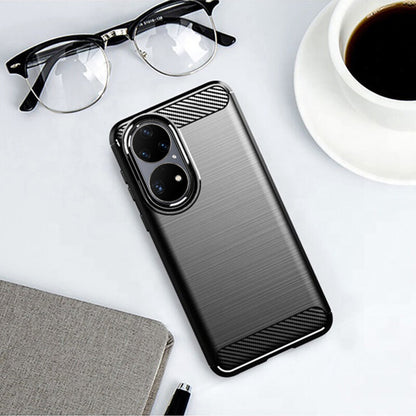 Case for Huawei P50 Pro, Techsuit, Carbon, Black