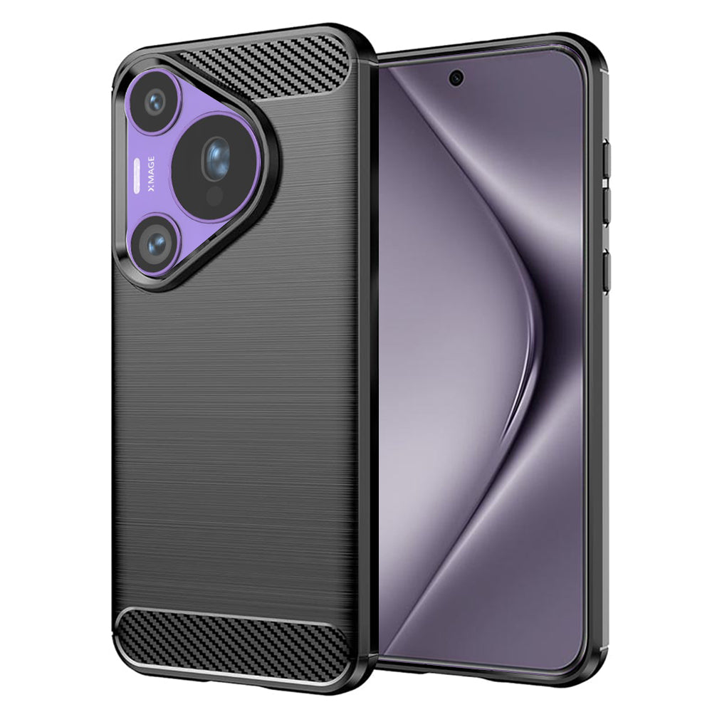 Case for Huawei Pura 70 Pro, Techsuit, Carbon, Black