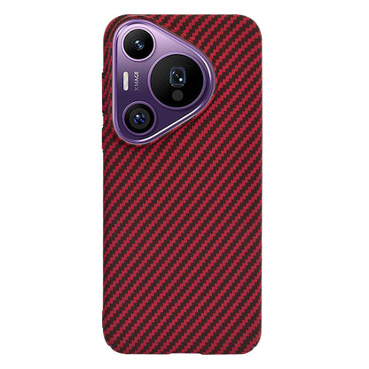 Case for Huawei Pura 70 Pro, Techsuit, Carbonite FiberShell, Red