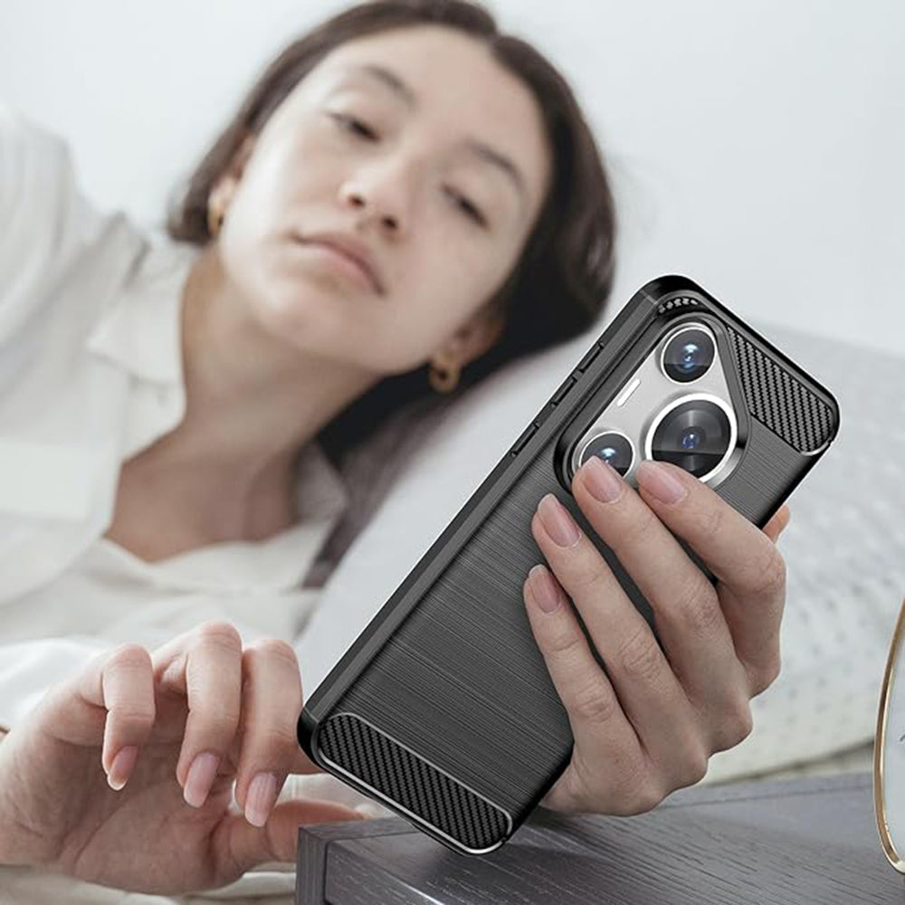 Θήκη για Huawei Pura 70, Techsuit, Carbon, Μαύρο