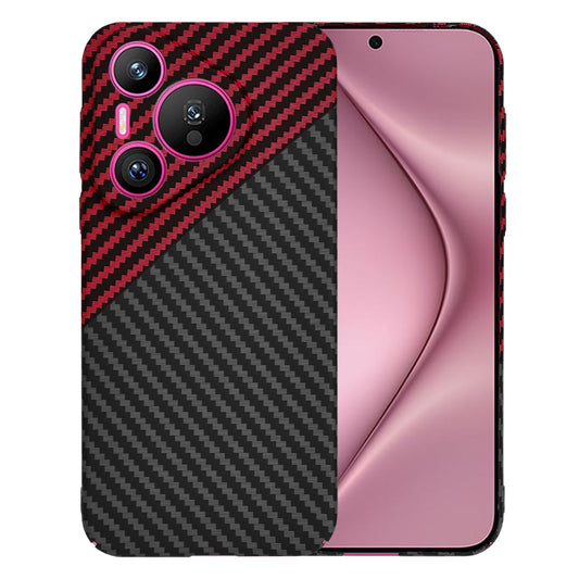 Θήκη για Huawei Pura 70, Techsuit, Carbonite FiberShell, Μαύρο Κόκκινο