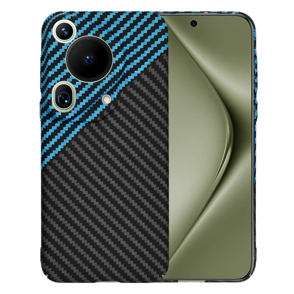 Case for Huawei Pura 70 Ultra, Techsuit, Carbonite FiberShell, Black Blue