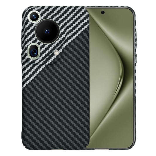 Case for Huawei Pura 70 Ultra, Techsuit, Carbonite FiberShell, Black Gray