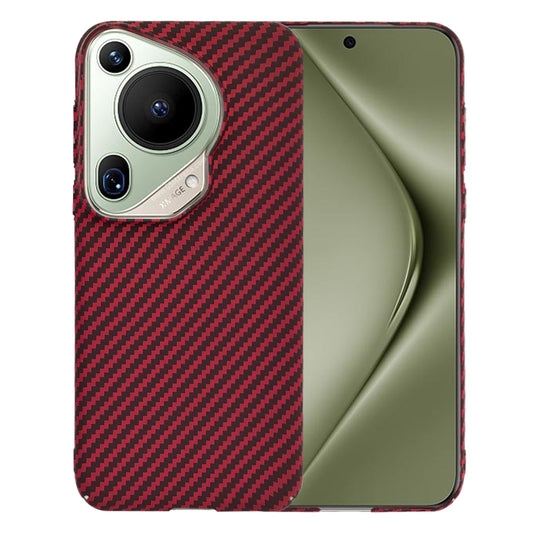 Case for Huawei Pura 70 Ultra, Techsuit, Carbonite FiberShell, Red