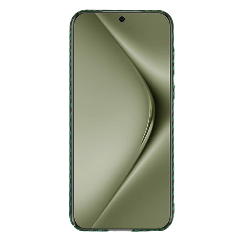 Case for Huawei Pura 70 Ultra, Techsuit, Carbonite FiberShell, Green