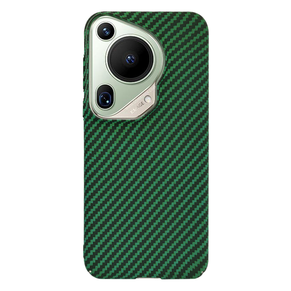 Case for Huawei Pura 70 Ultra, Techsuit, Carbonite FiberShell, Green