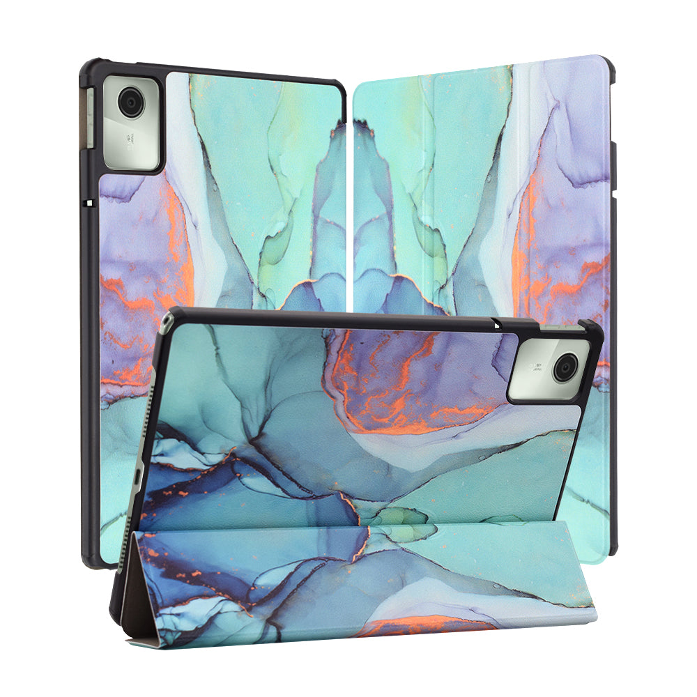 Θήκη για Lenovo Tab M11, Techsuit, FoldPro Green Time, Πολύχρωμο
