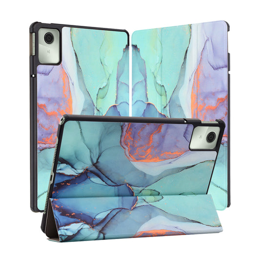 Θήκη για Lenovo Tab M11, Techsuit, FoldPro Green Time, Πολύχρωμο