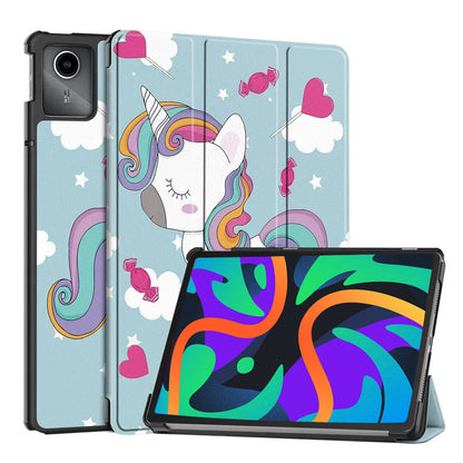 Θήκη για Lenovo Tab M11, Techsuit, FoldPro Unicorn, Πολύχρωμο