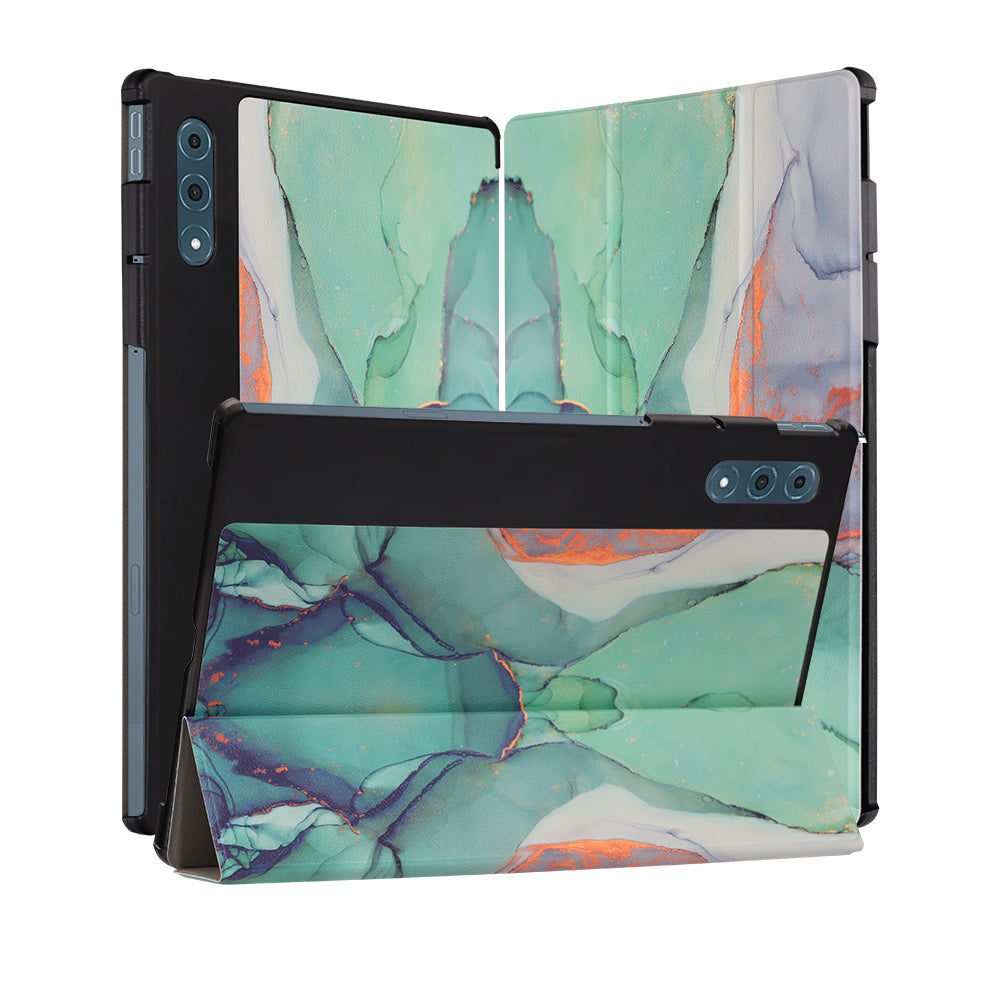 Θήκη για Lenovo Yoga Tab Plus, Techsuit, FoldPro Green Time, Πολύχρωμο