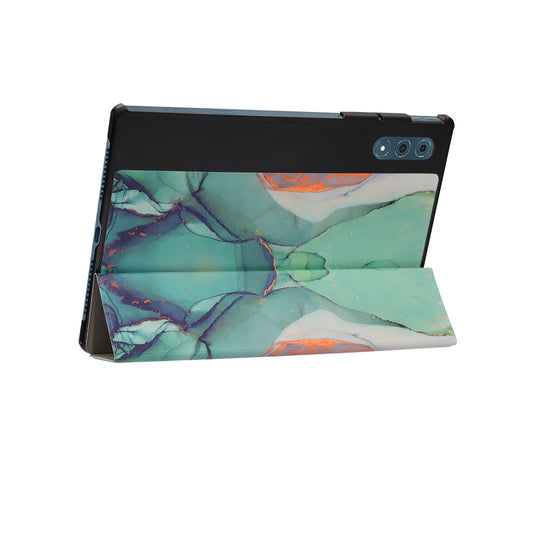 Θήκη για Lenovo Yoga Tab Plus, Techsuit, FoldPro Green Time, Πολύχρωμο
