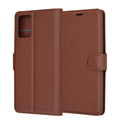 Θήκη για Motorola Edge 30 Neo, Techsuit, Leather Folio, Καφέ