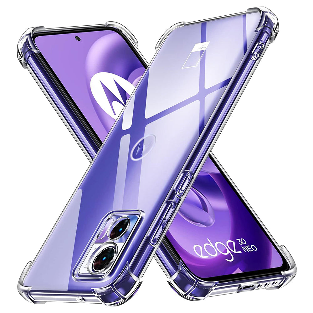 Case for Motorola Edge 30 Neo, Techsuit, Shockproof Clear, Transparent