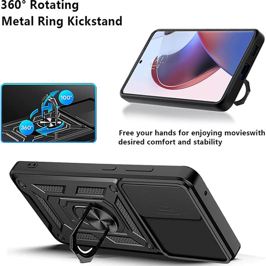 Θήκη για Motorola Edge 30 Ultra, Techsuit, CamShield, Μαύρη