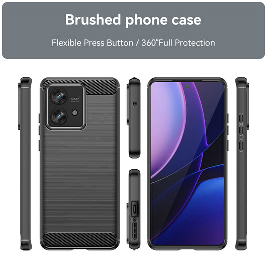 Θήκη για Motorola Edge 40 Neo, Techsuit, Carbon, Μαύρο