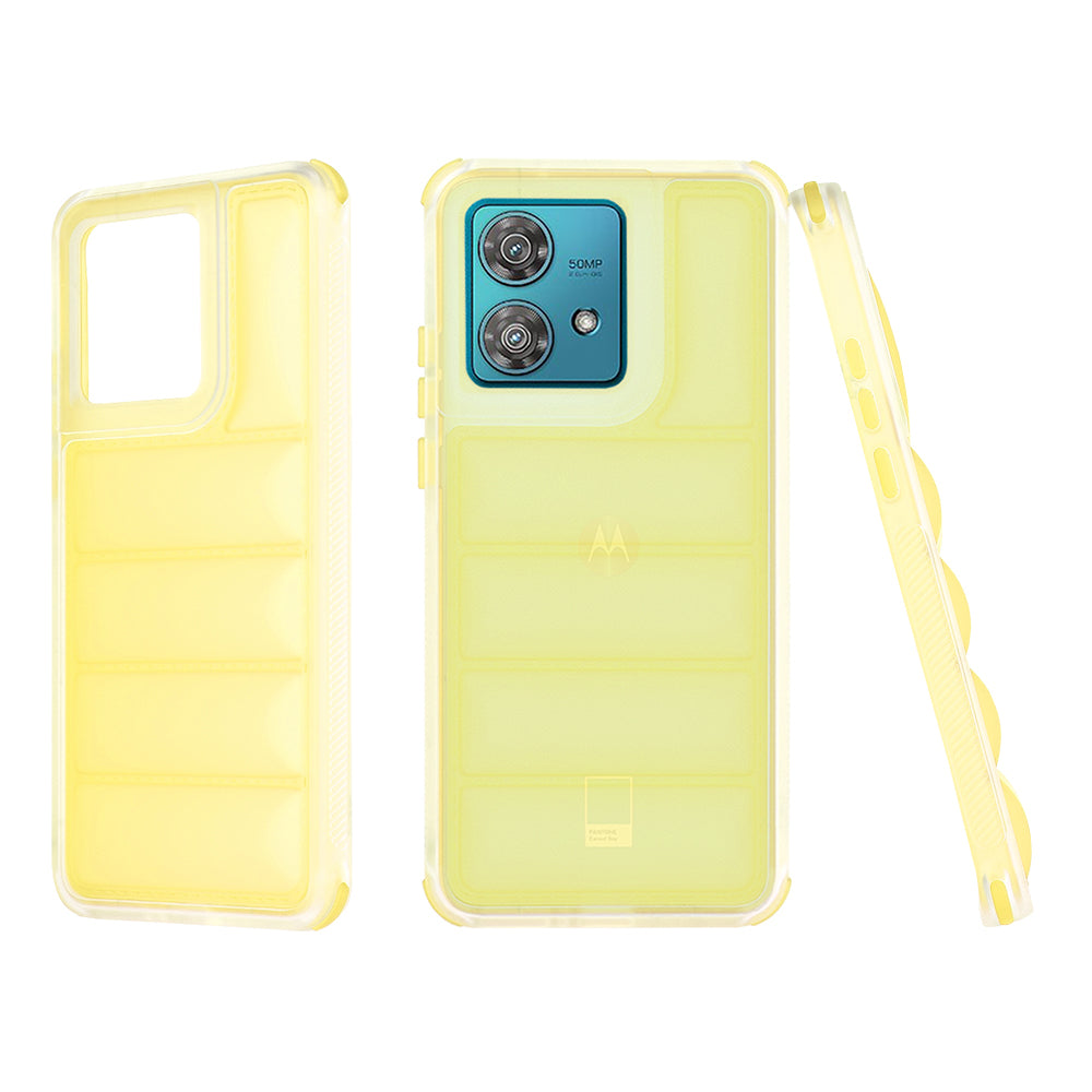 Θήκη για Motorola Edge 40 Neo, Techsuit, Wave Shield, Κίτρινη