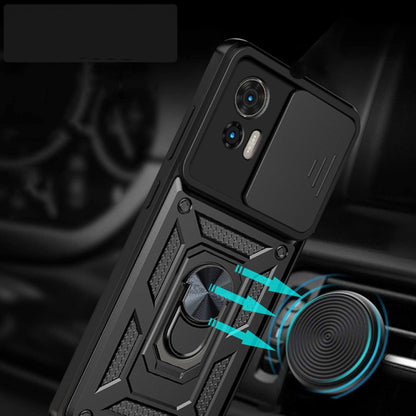 Case for Motorola Edge 50 Fusion, Techsuit, CamShield, Black