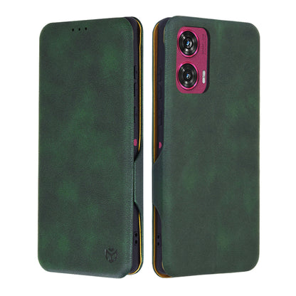 Θήκη για Motorola Edge 50 Fusion, Techsuit, Safe Wallet Plus, Πράσινη