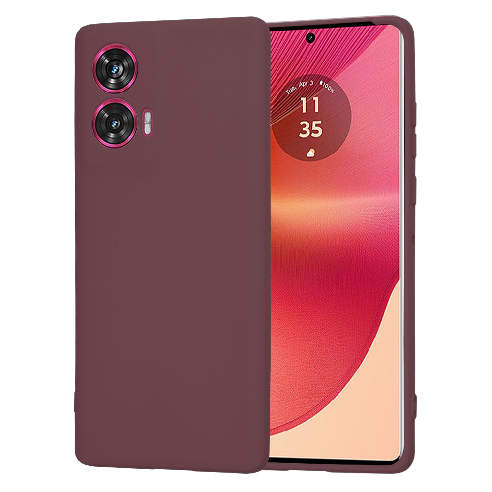 Θήκη για Motorola Edge 50 Fusion, Techsuit, SoftFlex, Βυσσινί