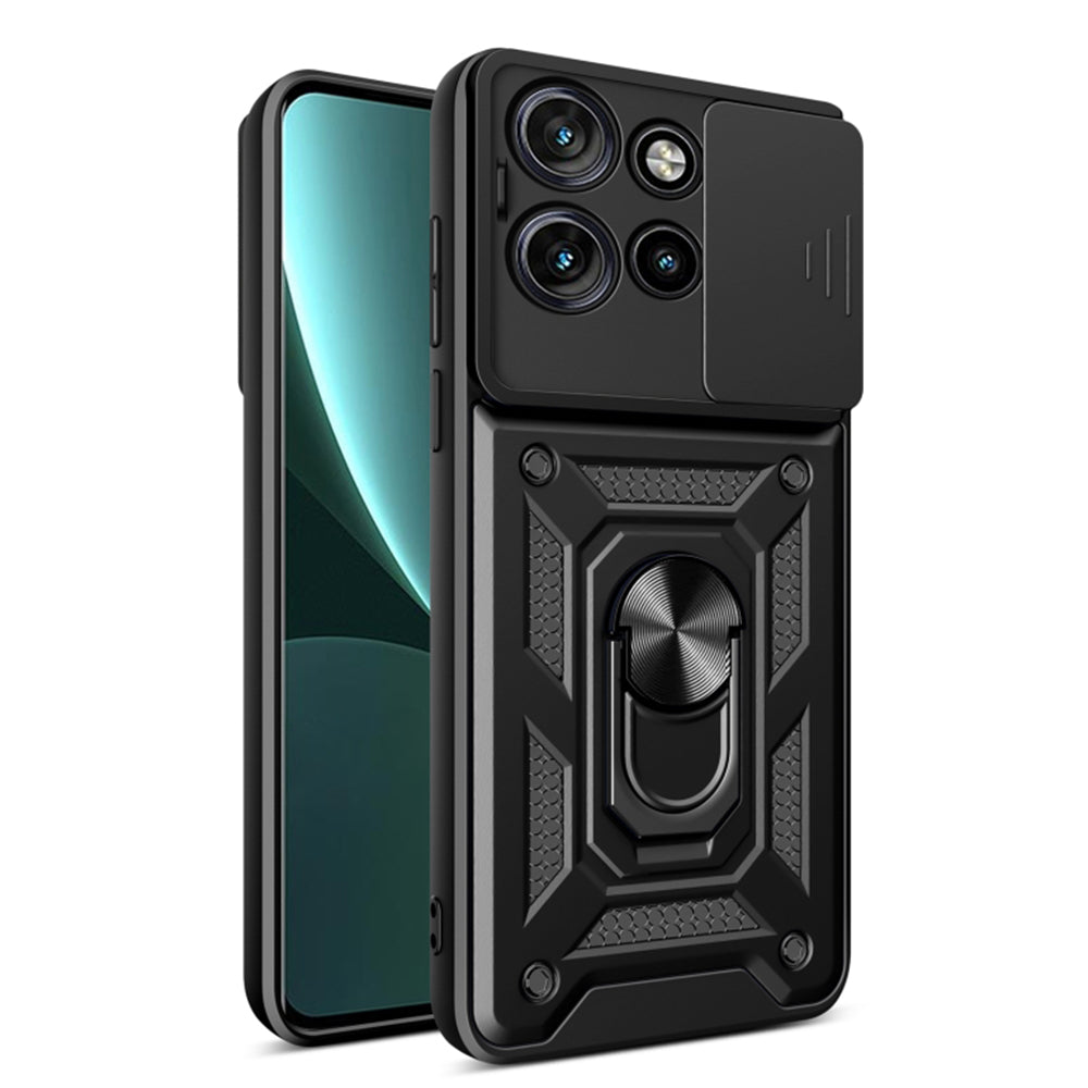 Case for Motorola Edge 50 Neo, Techsuit, CamShield, Black