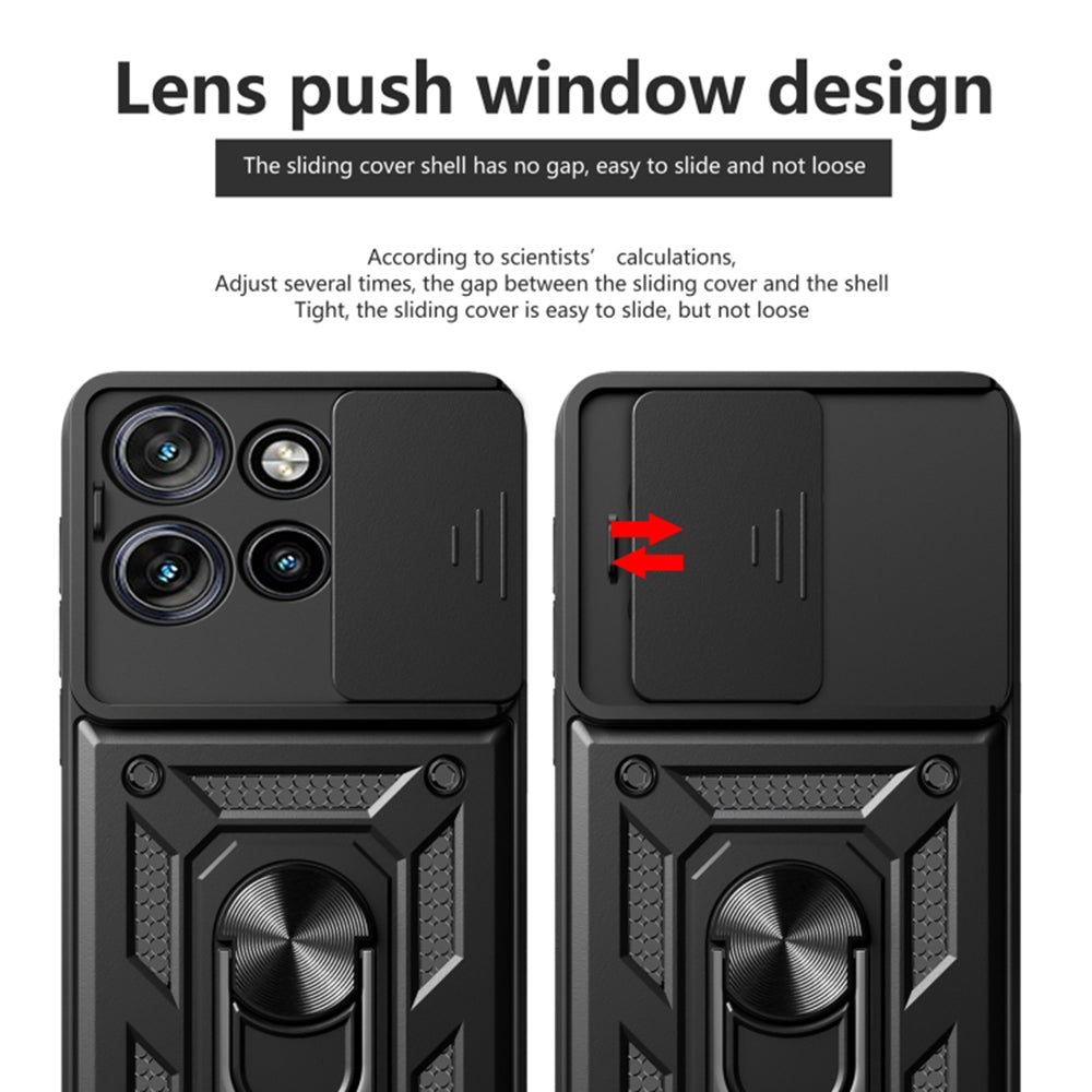 Case for Motorola Edge 50 Neo, Techsuit, CamShield, Black