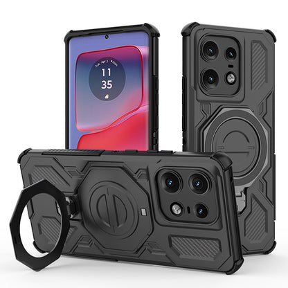 Θήκη για Motorola Edge 50 Pro, Techsuit, Carbon Shield Pro, Μαύρο