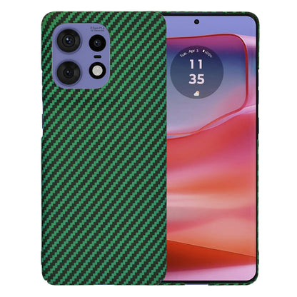 Θήκη για Motorola Edge 50 Pro, Techsuit, Carbonite FiberShell, Πράσινο
