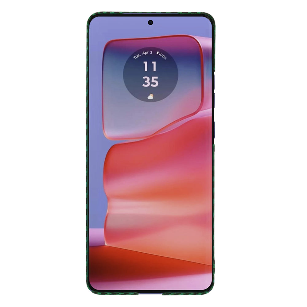 Θήκη για Motorola Edge 50 Pro, Techsuit, Carbonite FiberShell, Πράσινο