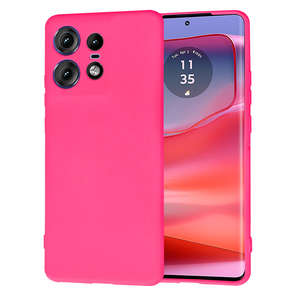 Θήκη για Motorola Edge 50 Pro, Techsuit, SoftFlex, Σκούρο Ροζ