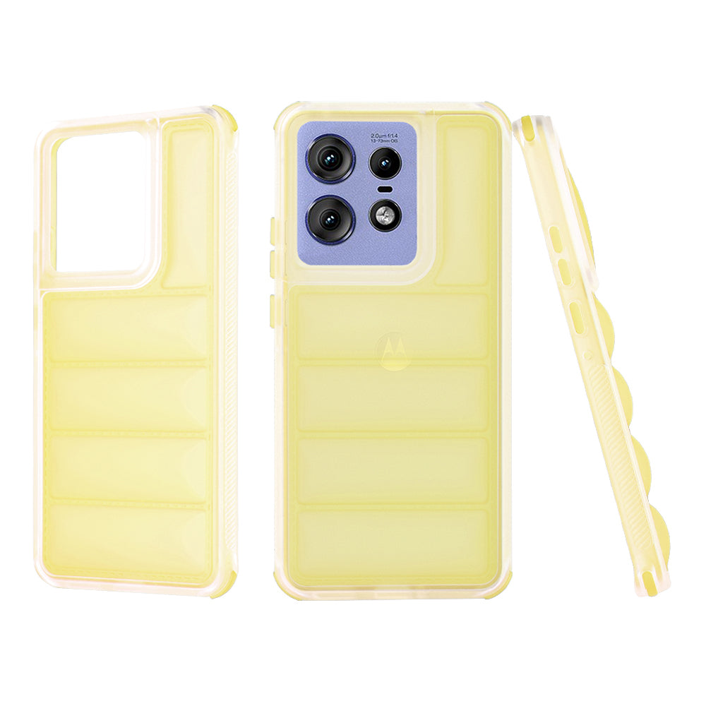 Θήκη για Motorola Edge 50 Pro, Techsuit, Wave Shield, Κίτρινη